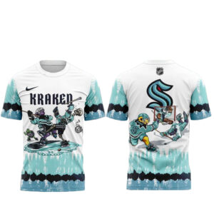 Seattle Kraken Grateful Dead Tie Dye T-Shirt