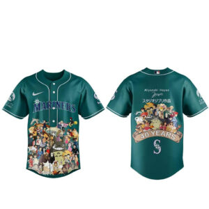 Seattle Mariners Studio Ghibli 40th Anniversary 2026 Baseball Jersey