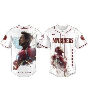 Seattle Mariners x Iron Man Game Day Baseball Jersey
