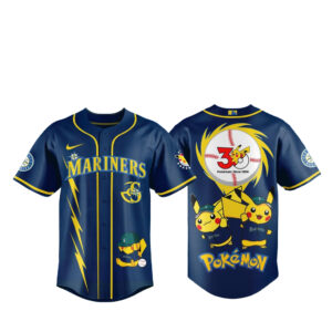 Seattle Mariners x Pokémon Celebrates 30 Years Baseball Jersey 2026