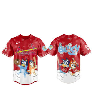 St. Louis Cardinals Bluey Night Game Baseball Jersey
