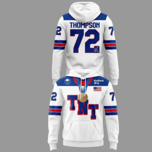 Tage Thompson #72 Buffalo Sabres x Champion USA Milano Cortina 2026 Hoodie
