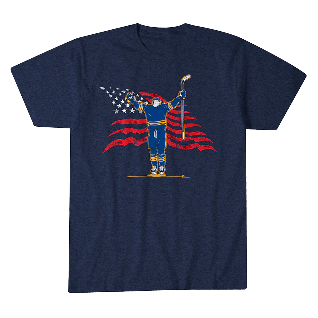 Tage Thompson Stars & Stripes Superstar Pose T-Shirt 1 Tage Thompson Stars & Stripes Superstar Pose T-Shirt