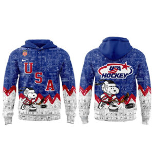 Team USA Hockey x Snoopy Peanuts Night 2026 Navy Hoodie