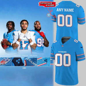 Tennessee Titans Light Blue 2026 Football Jersey