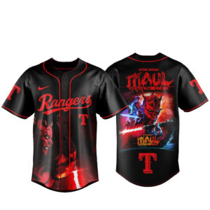 Texas Rangers Maul Shadow Lord x Star War Night 2026 Baseball Jersey