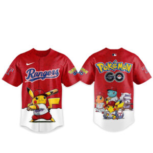 Texas Rangers Pokémon GO Night 2026 Game Baseball Jersey
