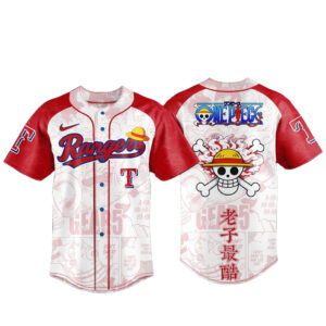 Texas Rangers x One Piece Night 2026 Game Baseball Jersey