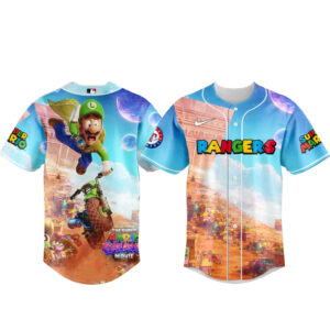 Texas Rangers x Super Mario Galaxy 2026 Baseball Jersey