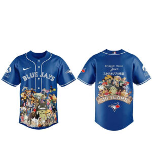 Toronto Blue Jays Miyazaki Hayao 40 Years Of Studio Ghibli 2026 Baseball Jersey
