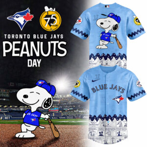 Toronto Blue Jays Peanuts Day 2026 Gameday Baseball Jersey