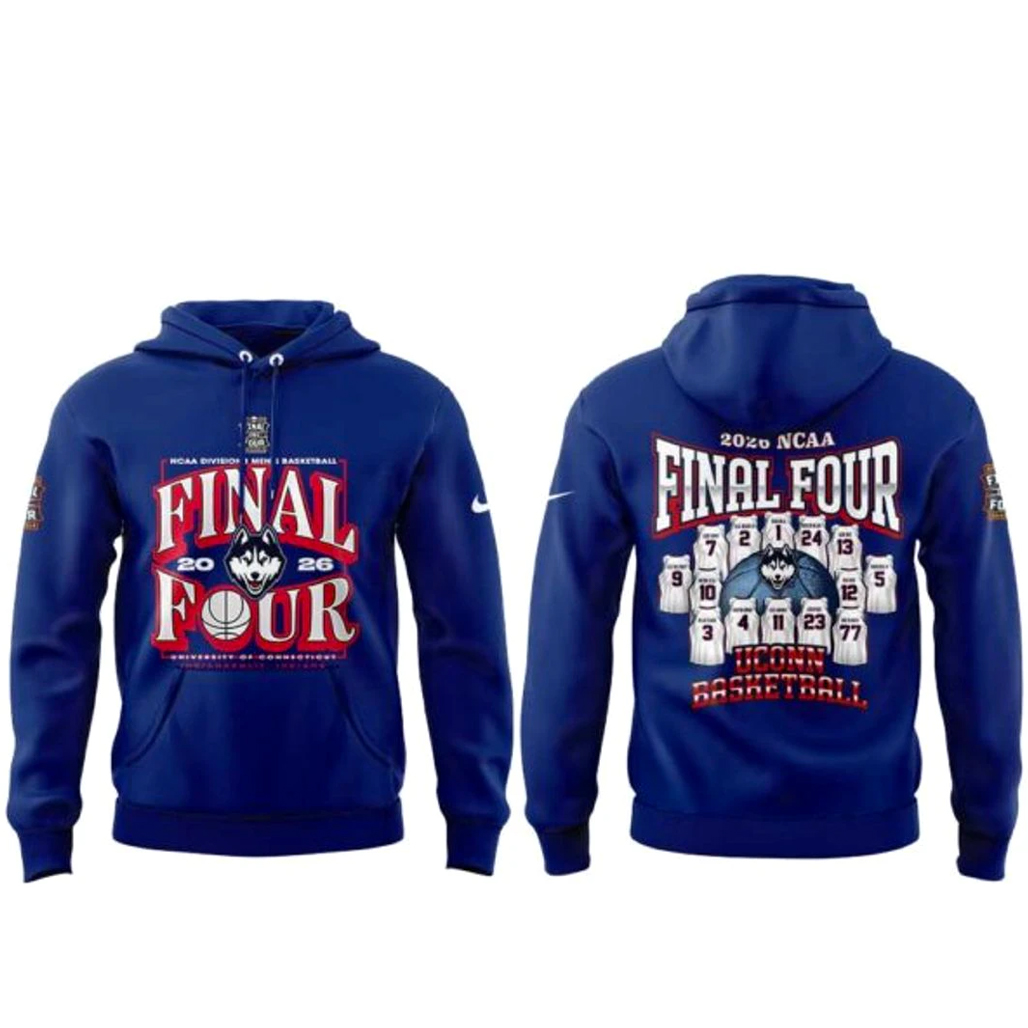 UConn Huskies 2026 NCAA Men’s Basketball East Regional Champs Shirt 2 UConn Huskies 2026 NCAA Men’s Basketball East Regional Champs Hoodie