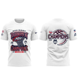 UConn Huskies Women’s Basketball Big East Tournament Champions 2026 T-Shirt