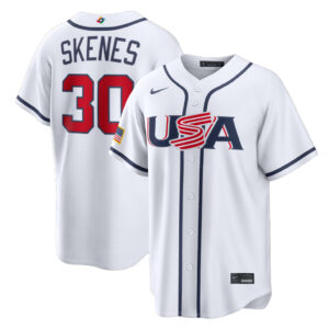 USA Baseball Paul Skenes White 2026 World Baseball Classic Home Stadium Baseball Jersey
