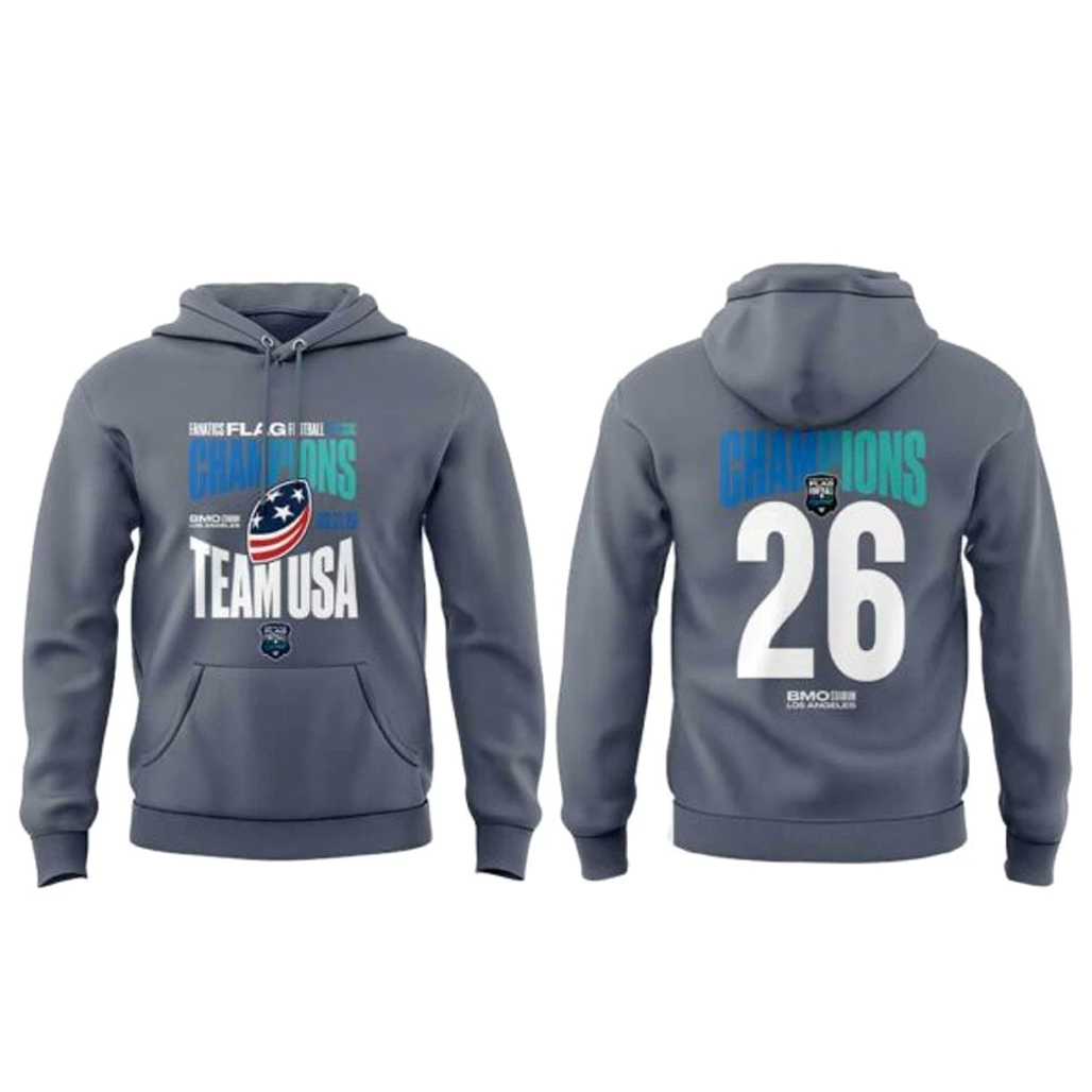 USA Football 2026 Fanatics Flag Football Classic Champions Shirt 2 USA Football 2026 Fanatics Flag Football Classic Champions Hoodie