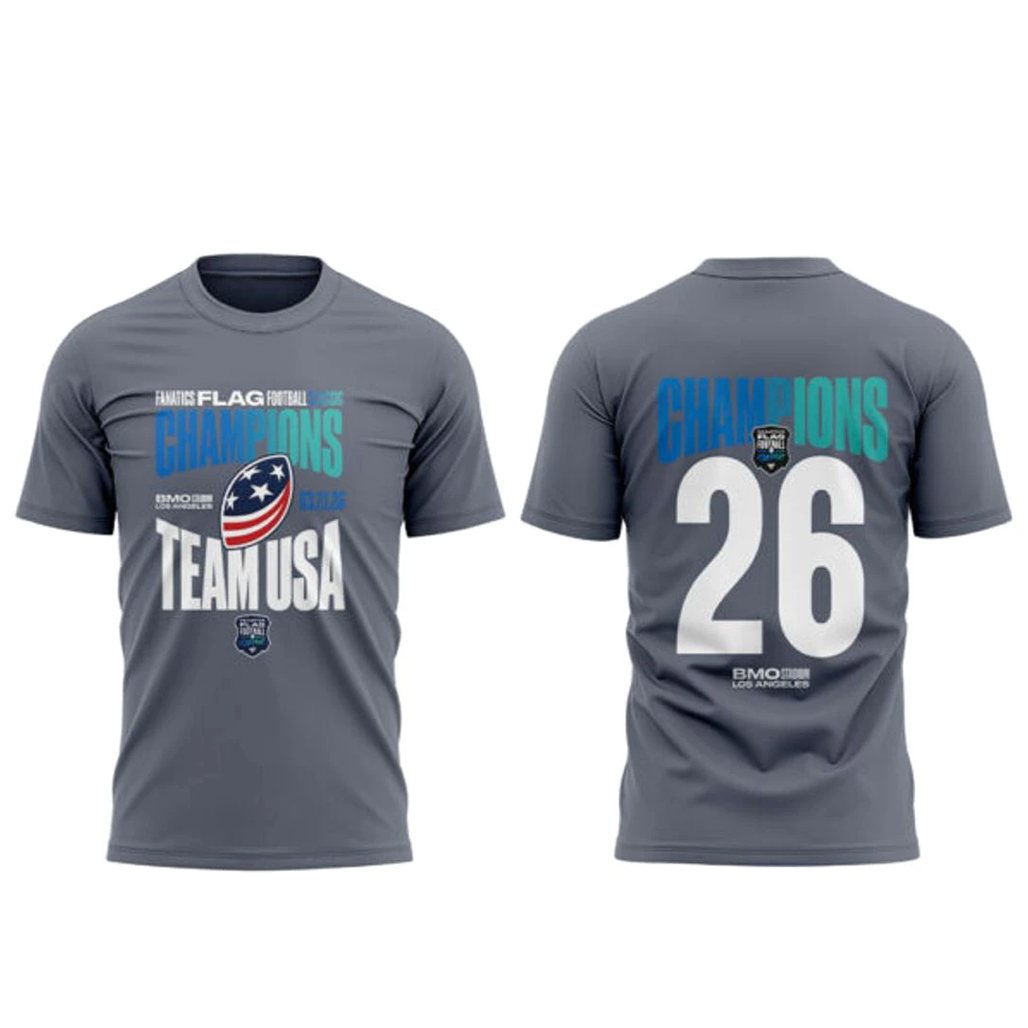 USA Football 2026 Fanatics Flag Football Classic Champions Shirt 1 USA Football 2026 Fanatics Flag Football Classic Champions T-Shirt