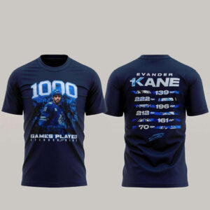 Vancouver Canucks 2026 Evander Kane’s 1000th Game T-Shirt