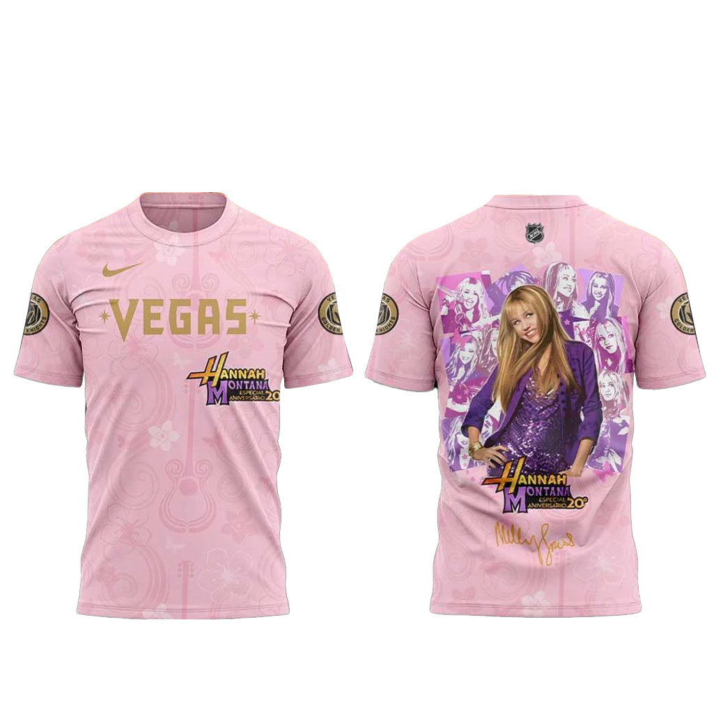 Vegas Golden Knights x Hannah Montana 20th Anniversary Shirt 1 Vegas Golden Knights x Hannah Montana 20th Anniversary T-Shirt