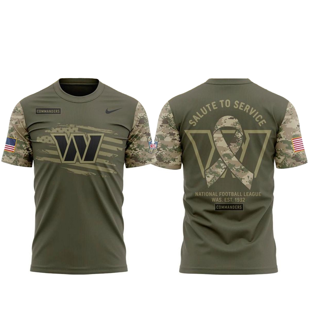 Washington Commanders Veterans Day 2026 Salute To Service Shirt Version 1 1 Washington Commanders Veterans Day 2026 Salute To Service T-Shirt Version 1