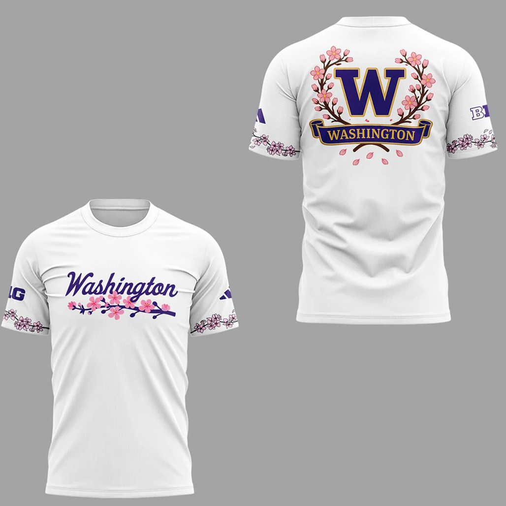 Washington Huskies Behind The Bloom 2026 Shirt 1 Washington Huskies Behind The Bloom 2026 T-Shirt