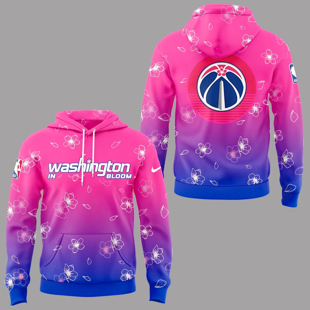 Washington Wizards In Bloom Uniform Season 2026-27 Shirt Version 1 2 Washington Wizards In Bloom Uniform Season 2026-27 Hoodie Version 1