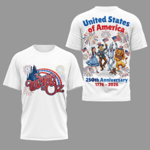 Wizard of Oz Patriotic 250 Years of America T-Shirt