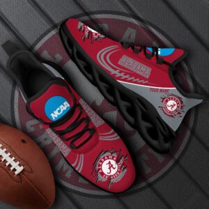 Alabama Crimson Tide Black Max Soul Shoes 2025 Versions Custom Name 016