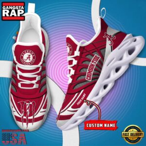 NCAA Alabama Crimson Tide Custom Name Air Max Shoes Air Cushion Sneakers