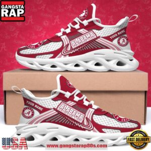 Alabama Crimson Tide Custom Name Clunky Sneaker Max Soul Shoes