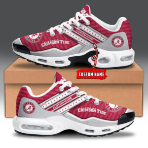 Alabama Crimson Tide Personalized Name Team Logo Mix Colors Star Line Air Max Shoes Air Cushion Sneakers