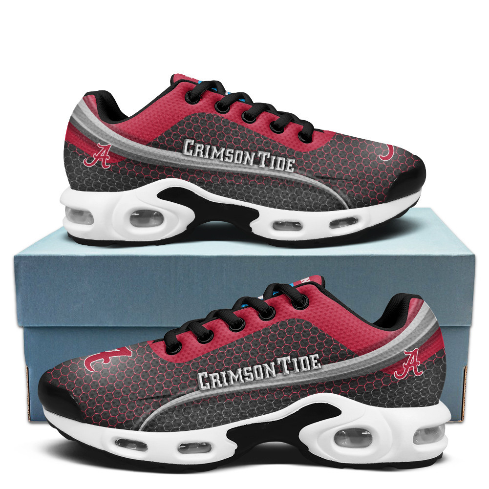 Alabama Personalized Name Team Colors Wave Line Beehive Pattern Air Max Shoes Air Cushion Sneakers 1 Alabama Personalized Name Team Colors Wave Line Beehive Pattern Air Max Shoes Air Cushion Sneakers