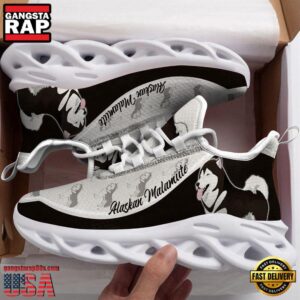 Alaskan Malamute Dogs Lover Air Max Shoes Air Cushion Sneakers, Running Sneakers
