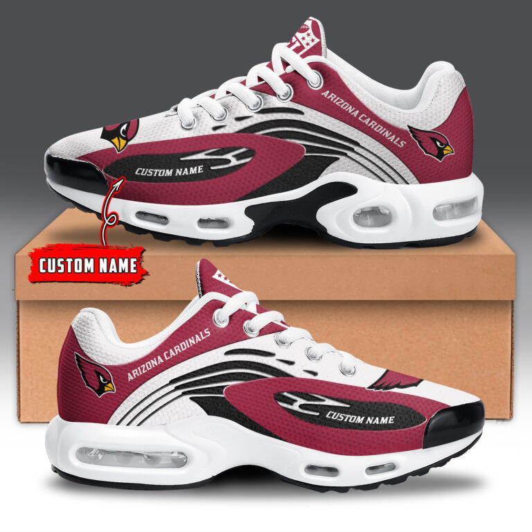 Arizona Cardinals Personalized Name Team Logo Mix Colors Wave Line Shoes Air Cushion Sneakers 1 Arizona Cardinals Personalized Name Team Logo Mix Colors Wave Line Shoes Air Cushion Sneakers