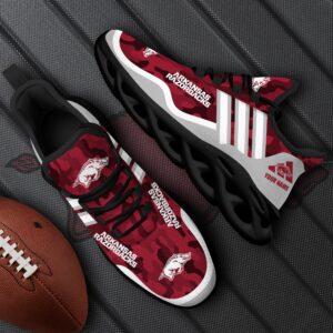 Arkansas Razorbacks Black Max Soul Shoes 2025 Versions Custom Name 466