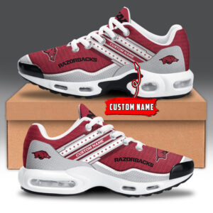 Arkansas Razorbacks Personalized Name Team Logo Mix Colors Star Line Air Max Shoes Air Cushion Sneakers