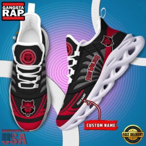 NCAA Arkansas State Red Wolves Custom Name Air Max Shoes Air Cushion Sneakers