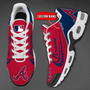Atlanta Braves Team Logo Baseball God Wings Air Max Shoes Sneaker