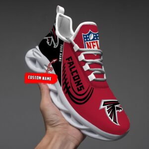Atlanta Falcons Black Max Soul Shoes 2025 Versions Custom Name 630