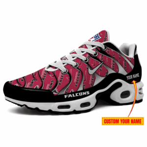 Atlanta Falcons Personalized Name Team Mix Colors V5 Air Max Shoes Air Cushion Sneakers