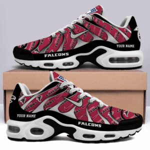 Atlanta Falcons Personalized Name Team Mix Colors V5 Air Max Shoes Air Cushion Sneakers