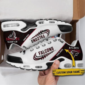 Atlanta Falcons Personalized Name Team Mix Colors Wing Logo Air Max Shoes Air Cushion Sneakers