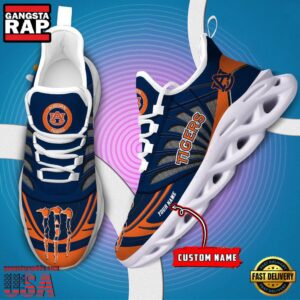 NCAA Auburn Tigers Custom Name Air Max Shoes Air Cushion Sneakers