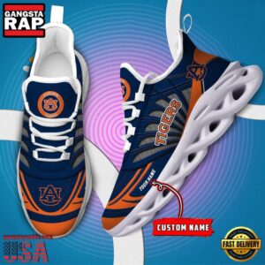 NCAA Auburn Tigers Custom Name Air Max Shoes Air Cushion Sneakers