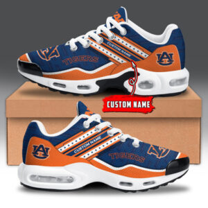 Auburn Tigers Personalized Name Team Logo Mix Colors Star Line Air Max Shoes Air Cushion Sneakers
