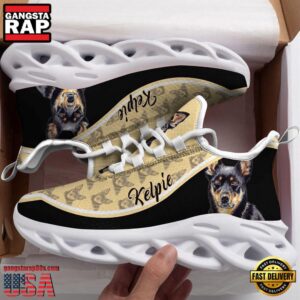 Australian Kelpie Dogs Lover Air Max Shoes Air Cushion Sneakers, Running Sneakers