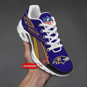Baltimore Ravens Custom Name Shoes Air Cushion Sneakers