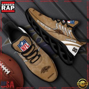 National Football League Baltimore Ravens Air Max Shoes Air Cushion Sneakers