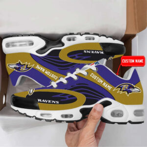 Baltimore Ravens Premium Air Max Plus Sport Sneakers For Fan Gifts