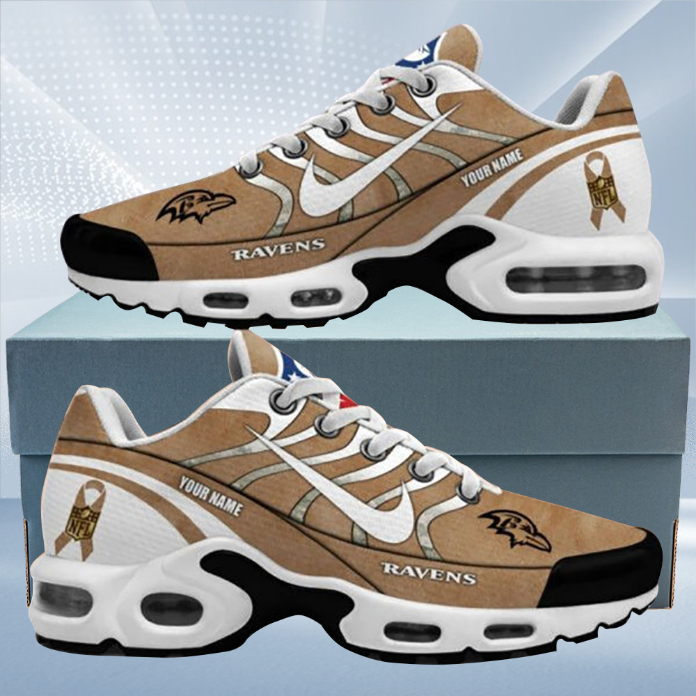 Baltimore Ravens Salute To Service Personalized Air Max Shoes Air Cushion Sneakers 1 Baltimore Ravens Salute To Service Personalized Air Max Shoes Air Cushion Sneakers