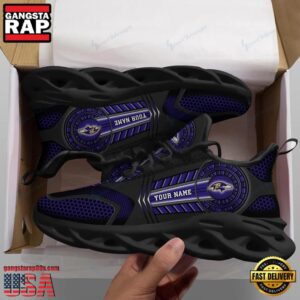 National Football League Baltimore Ravens Team Air Max Shoes Air Cushion SneakersRunning Sneakers
